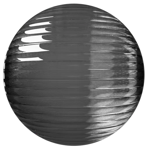 Fluted Inverted Glass