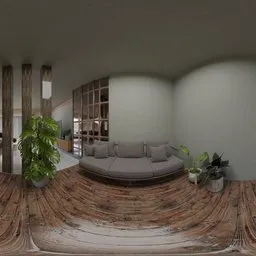 Contemporary Wooden Loft Interior