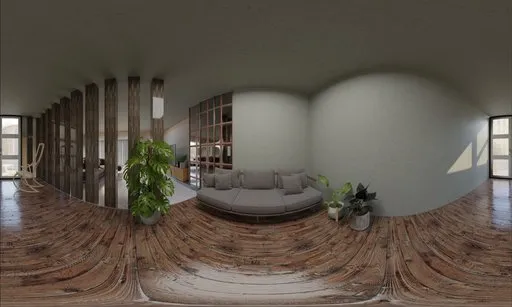 Contemporary Wooden Loft Interior