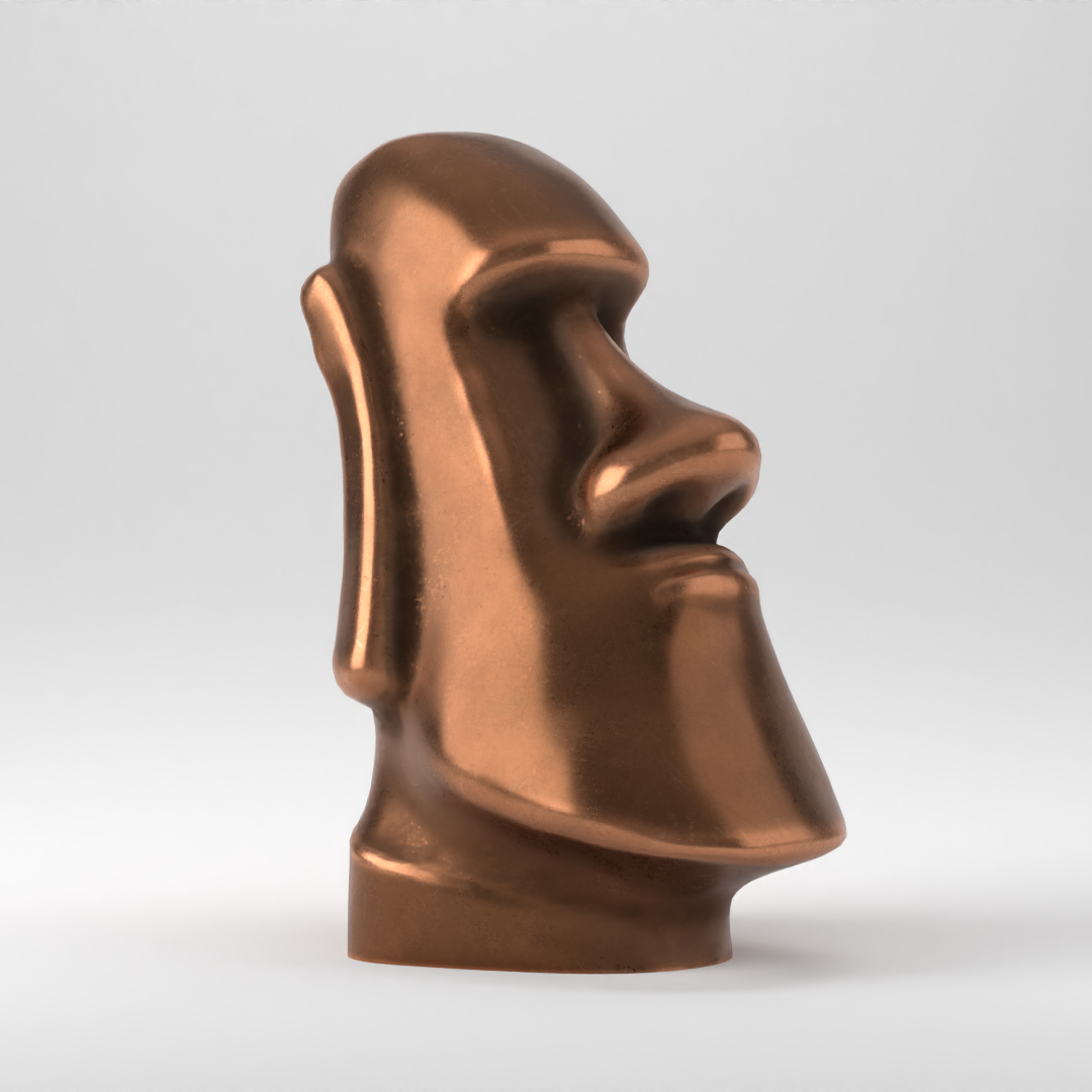 PBR Rapu Nui Moai Statue 3D Sculpture models BlenderKit