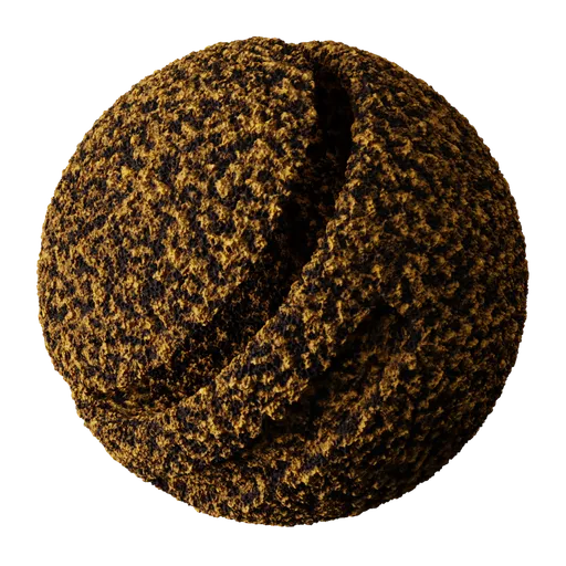 Textured Granola Crunchies PBR material for 3D rendering with adjustable colors and scalable roughness for realistic food simulation.