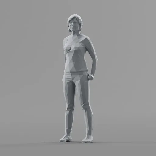 Lowpoly Female Standing