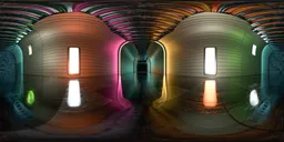 SciFi Corridor Stylized HDRI Tunnel