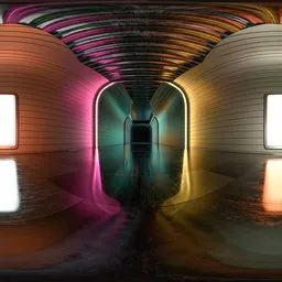 SciFi Corridor Stylized HDRI Tunnel