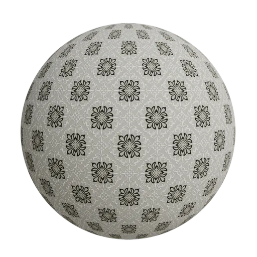 Ornamental motifs wallpaper
