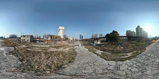 Old train station railway