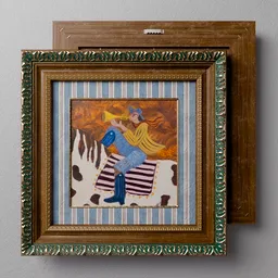 Picture Cowboy Trumpet Art Frame