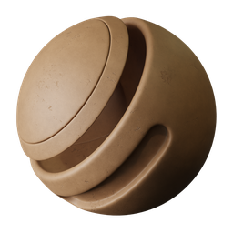 Highly detailed Terracotta Clay PBR material for Blender, showcasing realistic texture, suitable for 3D modeling and rendering.