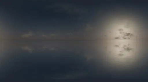 Calm Horizon Sky & Ocean Reflection