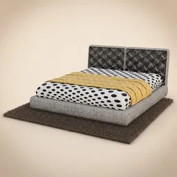 Tufted Platform Bed Frame