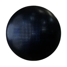 High-quality blue patterned metal grid PBR material for Blender 3D artists and designers.
