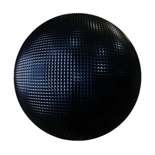 High-quality blue patterned metal grid PBR material for Blender 3D artists and designers.