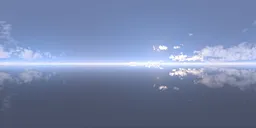 Cloudy horizon blue sky