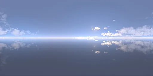 Cloudy horizon blue sky