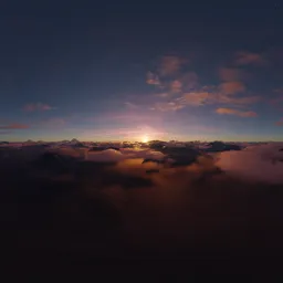 Rocky Mountain and Pink Sunset