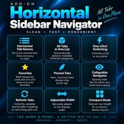 Horizontal Sidebar Navigator