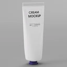 Cream Tube Mockup