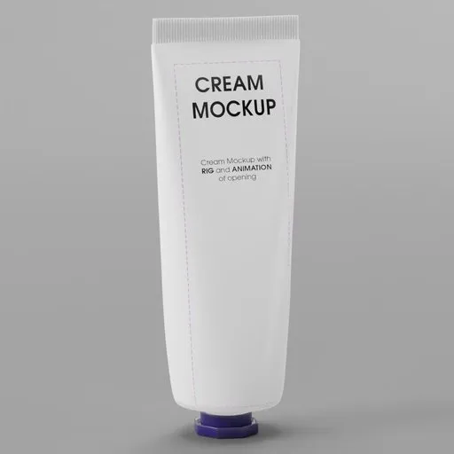 Cream Tube Mockup