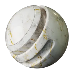 White Gold Gray Marble