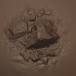 Rock Boulder Ground Brush