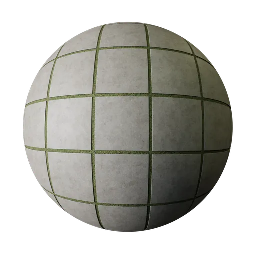 Concrete Tiles on Grass