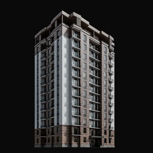 Contemporary Mid-Rise Apartment Tower