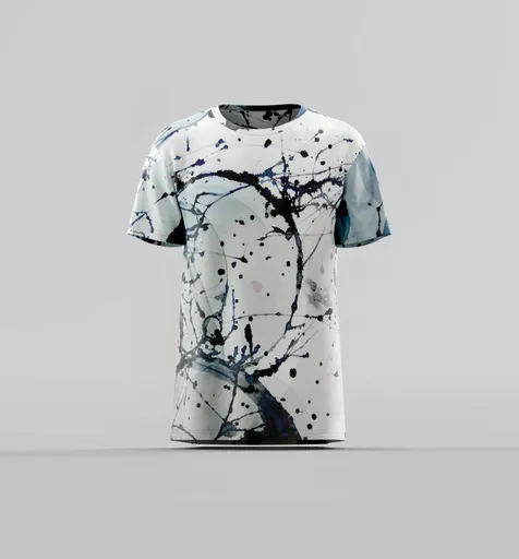 Ink Splatter Artistic T-Shirt