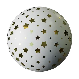 Random Rounded Star Wrapping Paper