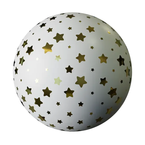Random Rounded Star Wrapping Paper