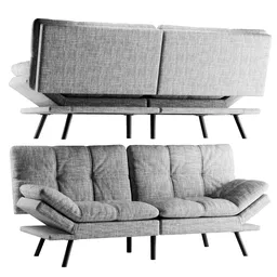 Vyfipt Sofas Double Arm