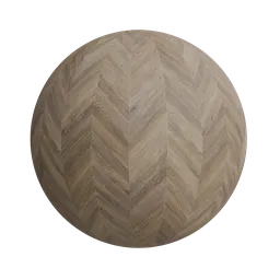 Chevron pattern flooring