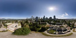 City Modern Buildings Sunny Day