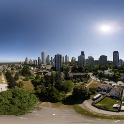 City Modern Buildings Sunny Day