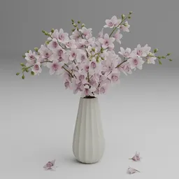 Pink Orchid Vase
