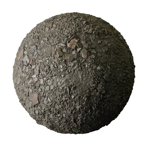 Damp Brick and Concrete Rubble