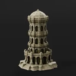 Ornate Castle Tower