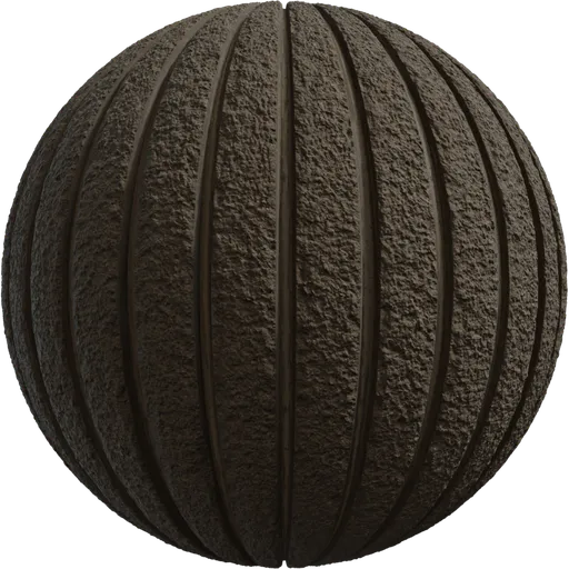 Ribbed Concrete Wall