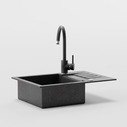 Sink with faucet