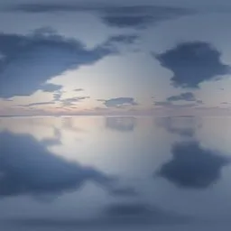 Calm Ocean Horizon Sunset