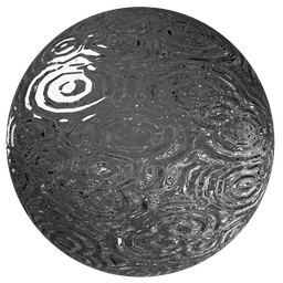 Circle Lines Pattern Glass