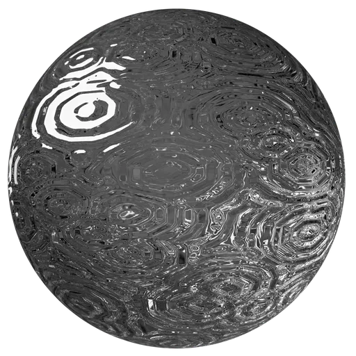 Circle Lines Pattern Glass
