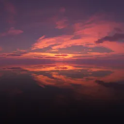 Colorful Pink Sunset Twilight Sky