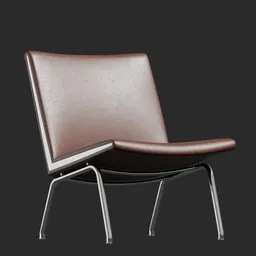 CH401  Lounge Chair-Variant Dark Brown