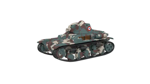 Detailed 3D Blender model of a low-poly camouflaged military tank with optimized mesh for virtual environments.