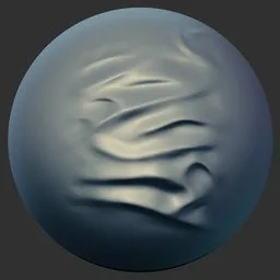 3D sculpting fabric brush tool for creating realistic shirt wrinkles in Blender 3D models.