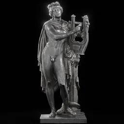 statue of Steel Apollo kitharodoidos