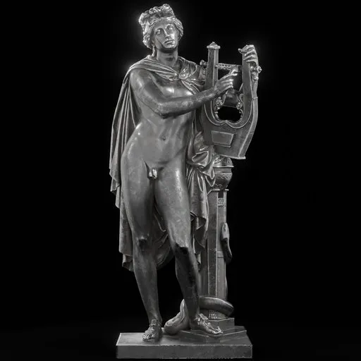 statue of Steel Apollo kitharodoidos