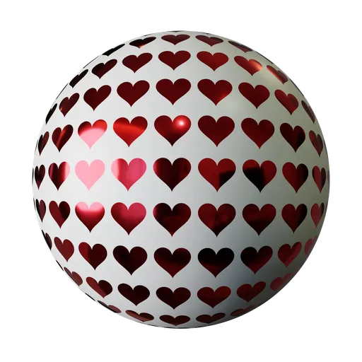 Inline Heart Wrapping Paper