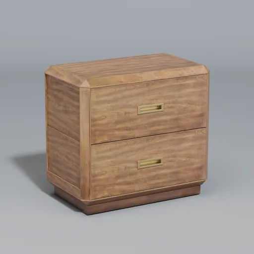 Wooden nightstand