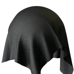 Black Procedural Leather Material